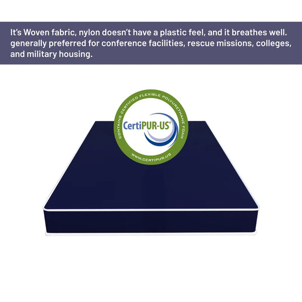 8 inch Water-Resistant High Density Vinyl Foam Mattress