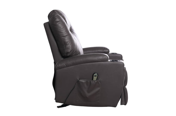 Power Reclining Lift Chair in Air Leather.