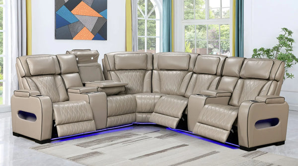 Laura Sectional power Recliner set