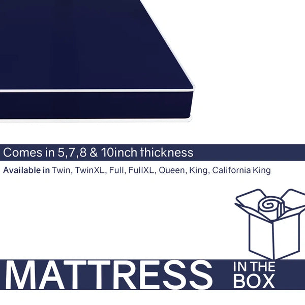 Matelas en mousse de vinyle haute densité résistant à l'eau de 8 pouces 