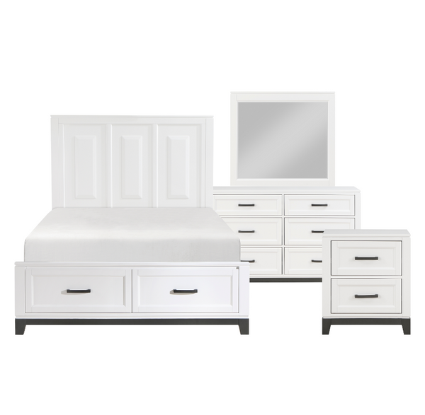 Garretson Bedroom Collection in Grey and White .1450WH