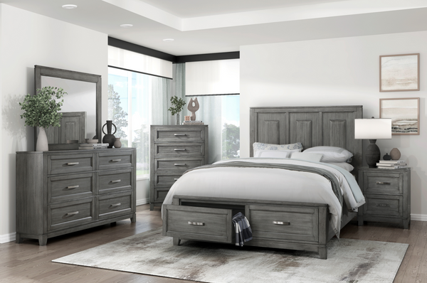 Garretson Bedroom Collection in Grey and White .1450WH