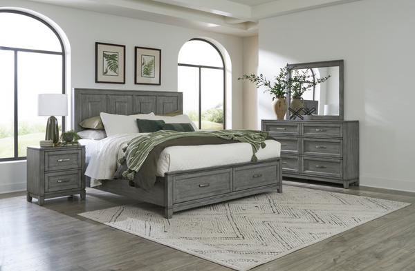 Garretson Bedroom Collection in Grey and White .1450WH