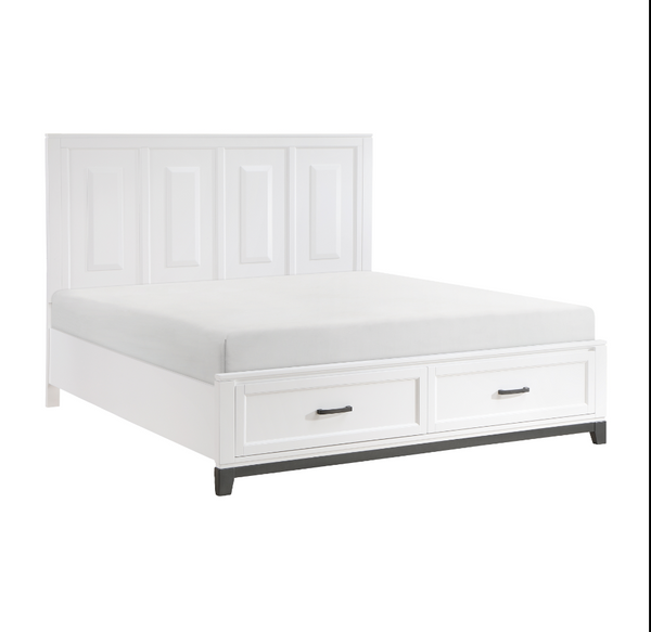 Garretson Bedroom Collection in Grey and White .1450WH