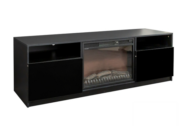 Amari Collections TV Stand with Remote Control Adjustable Fireplace. 45600BK-MZN