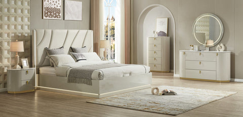 BEIGE Lacquer Bedroom Set. VFI 2406