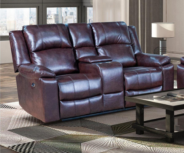 Cassia Power Reclining Set in Leatherier.