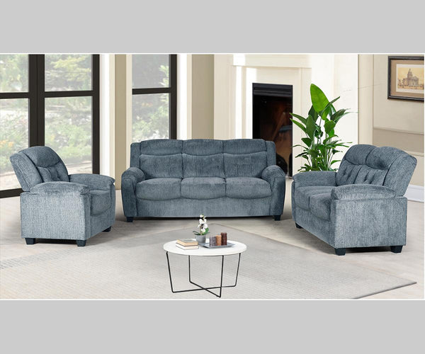 Reese Sofa Set in rich Chenille Fabrics.