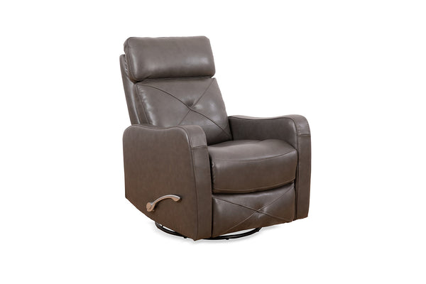 Full Grain Leather Recliner with  Swivel & Glider Rocking Mechanism