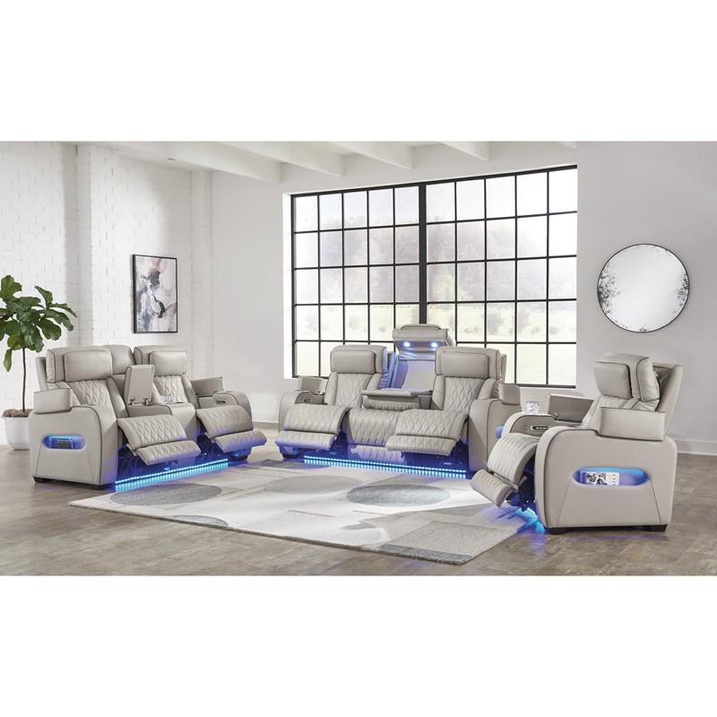 Boyington Power Recliner set with Hot or Cool Cup Holders.