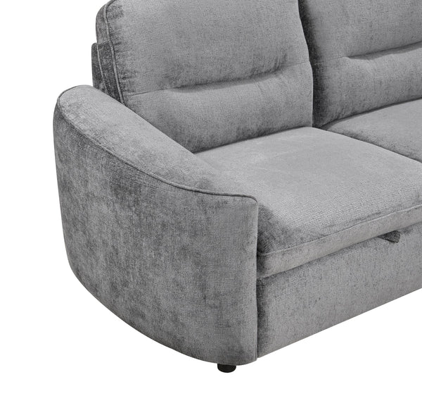 Sectional sofa bed with multiple storage. Model: Cremona