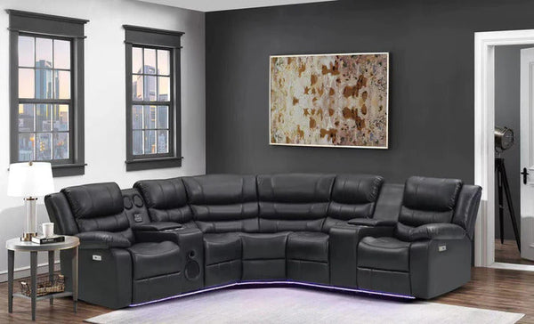 Little Boy power recliner sectional