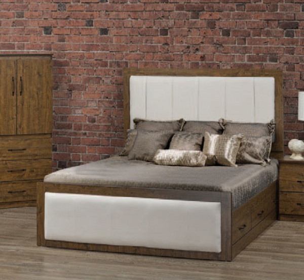 Custom Bedroom set with Upholstered Head and footboard. NB178