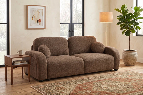 Sofa Bed Deep seat with soft touch easy clean fabric. Model: Anthology