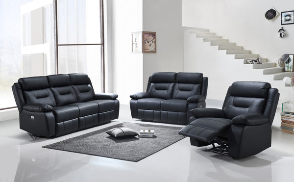 Full Grain Leather recliner set