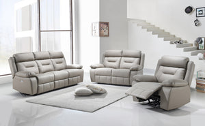 Full Grain Leather recliner set