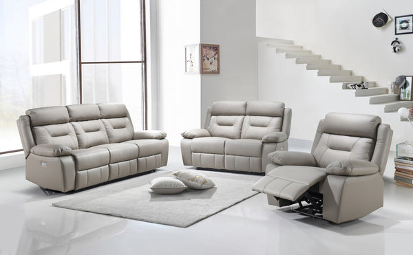Full Grain Leather recliner set