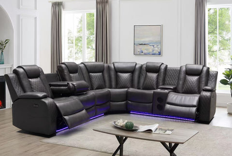 Geniva sectional recliner