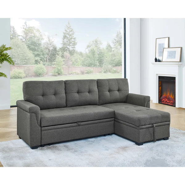 Sectional Sofa bed with storage.