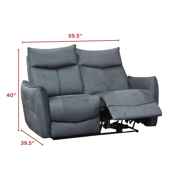 Power Recliner Sofa Set in High Performance Chenille Fabrics. T1119