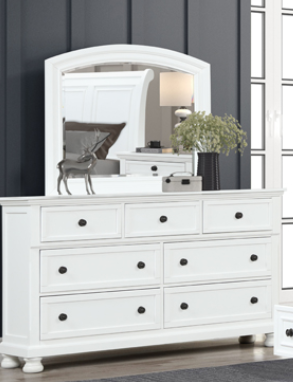 Charley Wooden, Veneers Bedroom Set  Black/White.