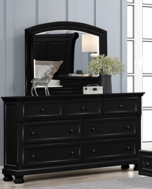 Charley Wooden, Veneers Bedroom Set  Black/White.