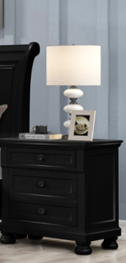 Charley Wooden, Veneers Bedroom Set  Black/White.