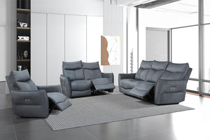 Power Recliner Sofa Set in High Performance Chenille Fabrics. T1119