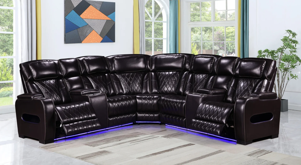 Laura Sectional power Recliner set