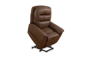 Lift Chair with Recliners In Soft Brown Fabric.IF6365