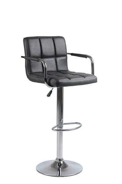 Swivel Bar Stool with arm( Set of 2 Chairs)  IF7730,33,34-BK