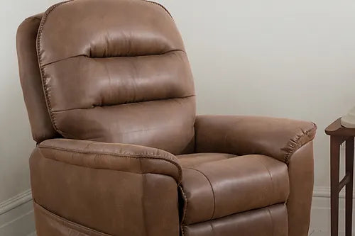 Lift Chair with Recliners In Soft Brown Fabric.IF6365