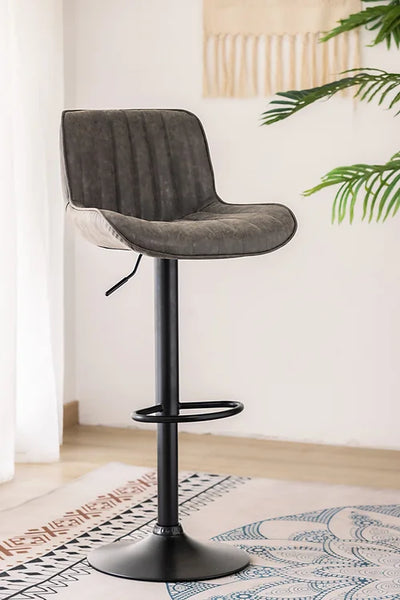 Swivel Bar Stool with vertical stitching details.(Set of 2 Chairs)7820,7821