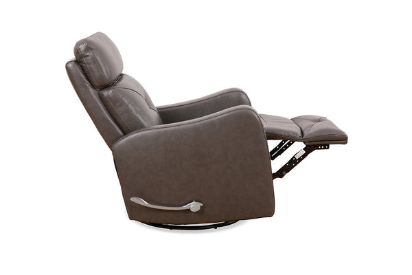 Full Grain Leather Recliner with  Swivel & Glider Rocking Mechanism