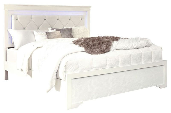 Pompei White/Grey Bedroom Set