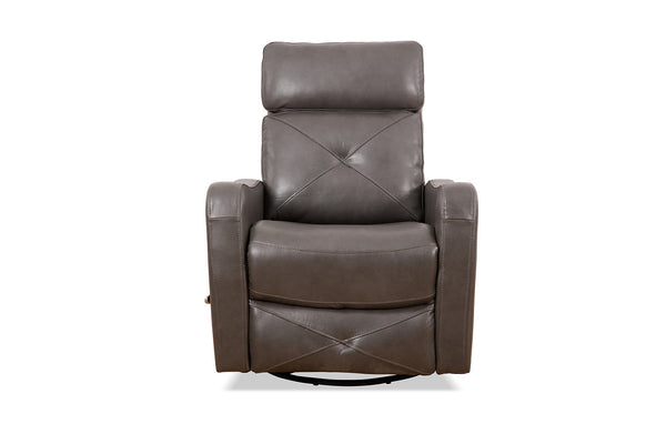 Full Grain Leather Recliner with  Swivel & Glider Rocking Mechanism