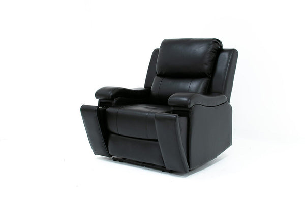 Recliner Set Electric with Black Leather Gel Seat.