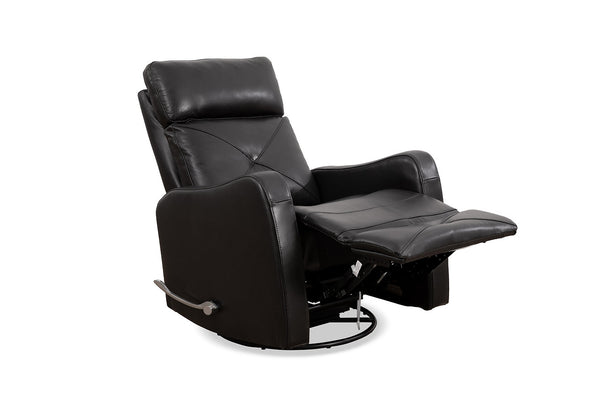 Full Grain Leather Recliner with  Swivel & Glider Rocking Mechanism