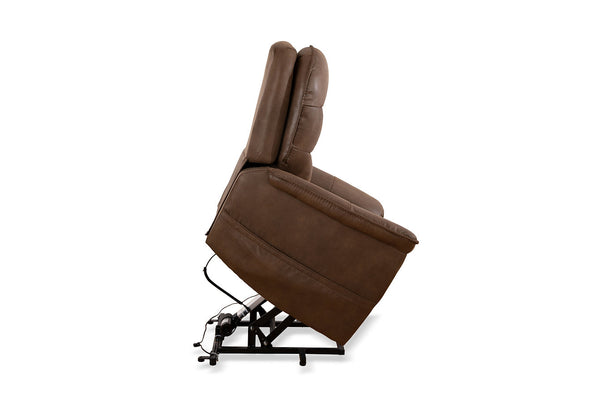 Lift Chair with Recliners In Soft Brown Fabric.IF6365