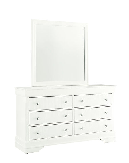 Pompei White/Grey Bedroom Set