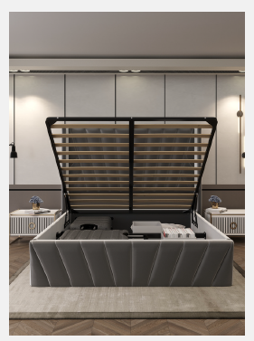 Eva Hydraulic Lift-Up Storage bed