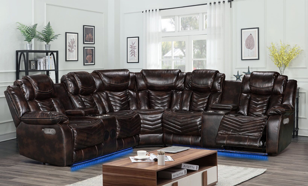 Reese sectional power recliner