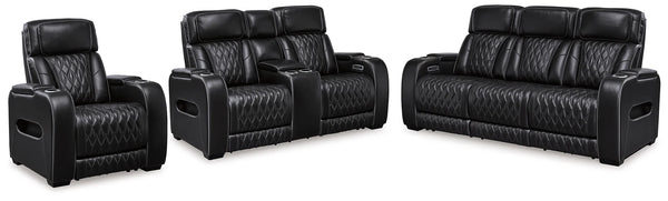 Boyington Power Recliner set with Hot or Cool Cup Holders.