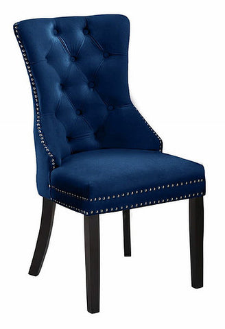 ITALIAN BLUE VELVET CHAIR