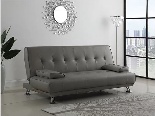Sofa Bed with Chrome Legs
